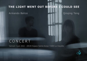 Affiche du concert avec les portraits des artistes