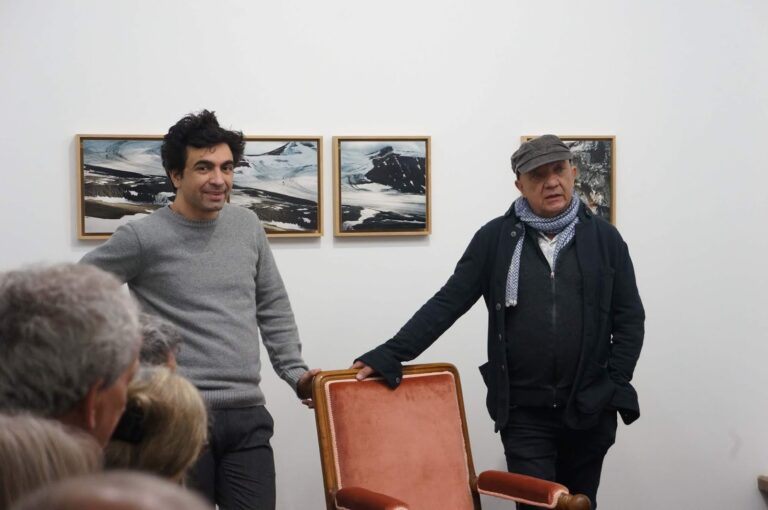 Vernissage de l'exposition avec l'artiste et Patrice Ferrari.
